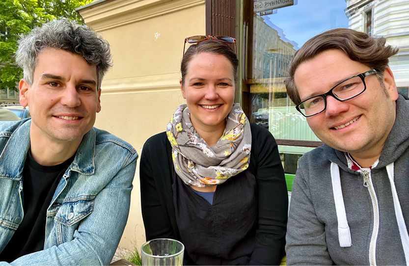 von links nach rechts: Robert Halfmann, Eva Altemeier, Carlos Katins
